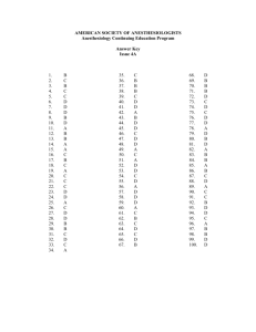 AMERICAN SOCIETY OF ANESTHESIOLOGISTS Anesthesiology