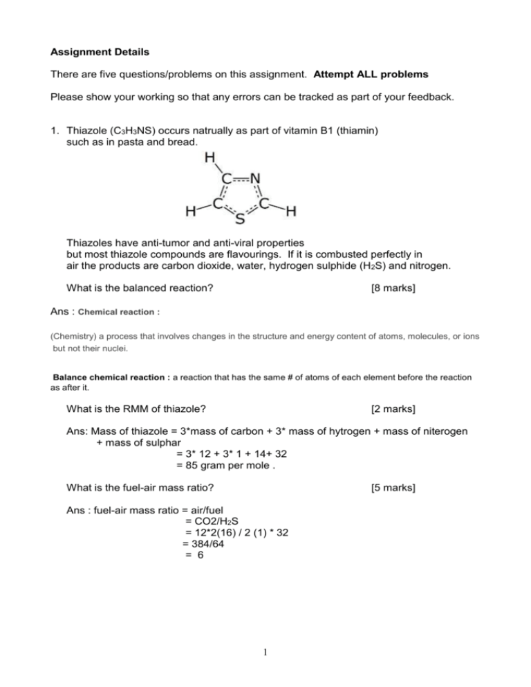 Solve Chemistry Assignment