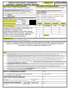 Linguist Request Form USFOR-A 8