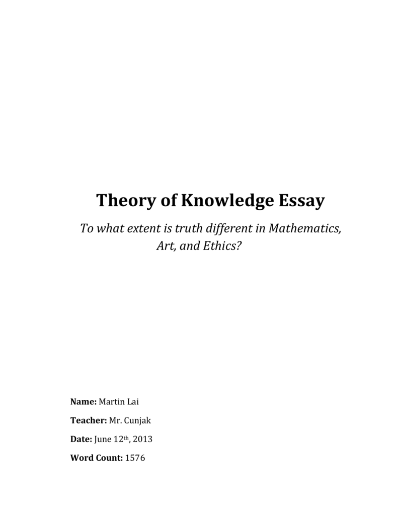 theory of knowledge essay guide