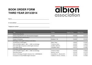 book order form third year 2013/2014