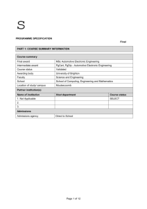 Course summary - University of Brighton