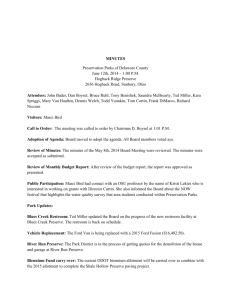 Minutes-6-12-14 - Preservation Parks of Delaware County