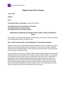 Flipped Lesson Plan Template