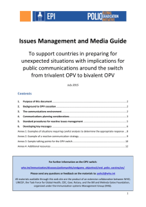 Issues Management and Media Guide
