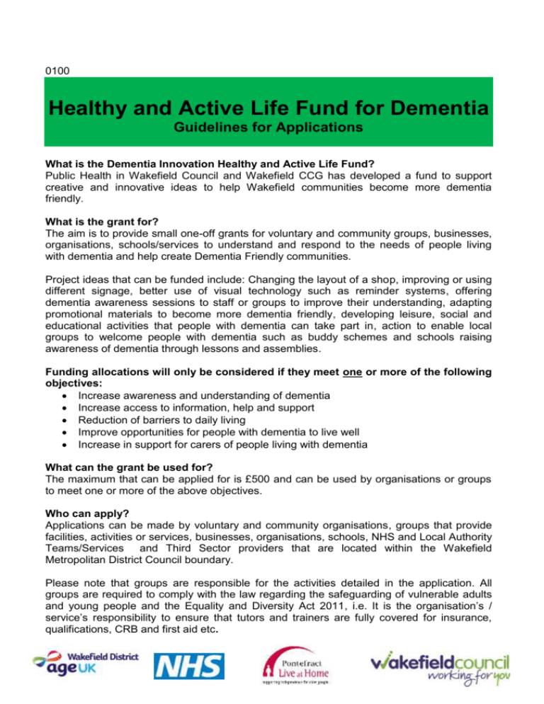 Dementia Guidance