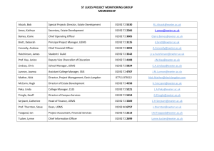 St. Lukes Project Monitoring Group Members