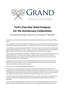 06.05.2015 - Grand Hotel York 5th Anniversary