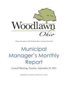 Municipal Manager`s Monthly Report