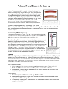 Peripheral Arterial Disease in the Upper Leg
