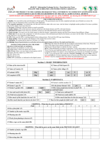 Farmer Information Request Form (to be completed by FAs