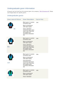 Undergraduate Academic Attire 2013/14