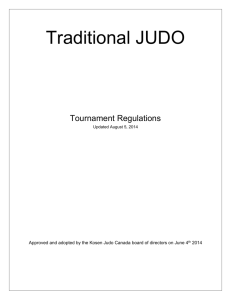 Tournament Rules- Traditional Judo