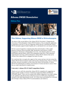Athena SWAN Newsletter Ed 2 - University of Wolverhampton