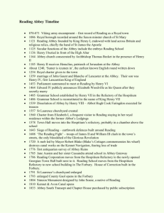 Reading Abbey timeline - Friends of Reading Abbey