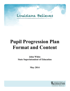2014-2015 Pupil Progression Plan Template