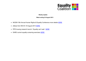 Weekly Update - Equality Coalition