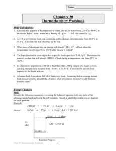 workbook unit 2 thermochemistry