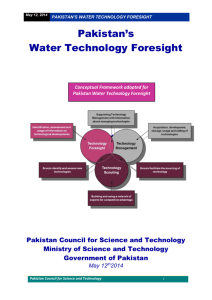 7.2. Technology Foresight - Pakistan Council for Science and
