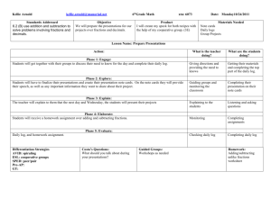 Science Lesson Planning Template