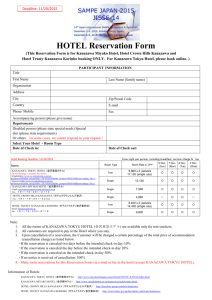 HOTEL Reservation Form