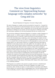 Comment on “Approaching human language with complex networks”