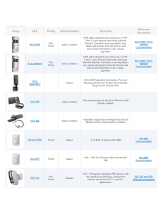 Image SKU Wiring Indoor/Outdoor Detection Reference Documents