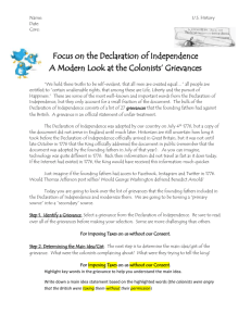 A Modern Look at the Declaration of Independence