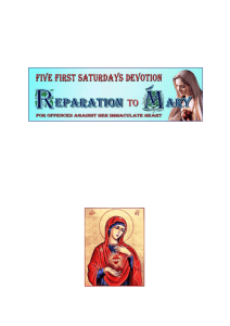 1st Saturday devotion