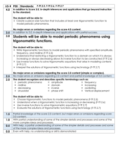 P05: Model Periodic phenomena using trigonometric functions