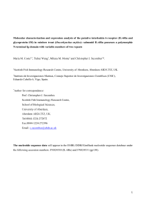 Molecular characterization and expression analysis of the putative