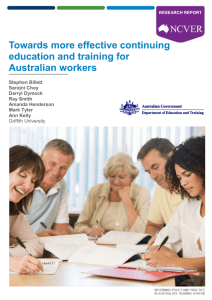 Towards more effective continuing education and training for