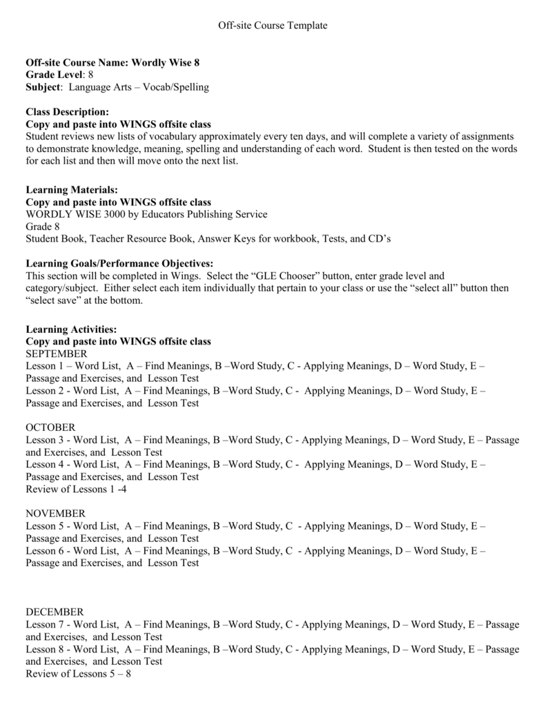 wordly wise 3000 book 8 lesson 17