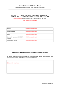 Annual Environmental Review Template