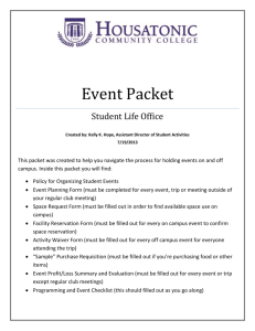 Student Event Packet