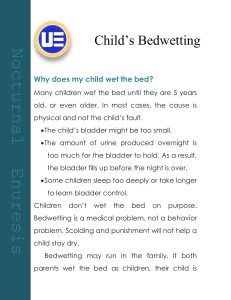 Why does my child wet the bed?