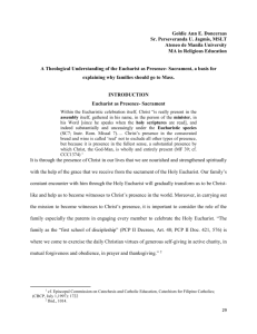 ARTICLE - 3) Eucharist as Presence-Sacrament