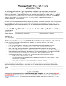 nomination form - Mississippi Credit Union Association