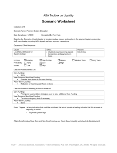 Scenario Worksheet - American Bankers Association