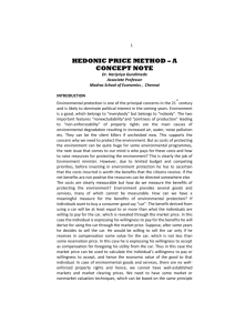 The Hedonic Price Method