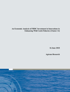 INTRODUCTION AND BACKGROUND - Fisheries Research and