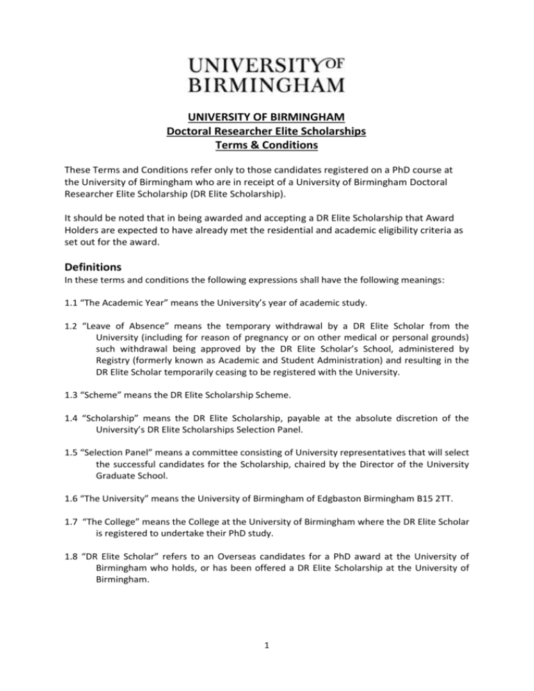 university of birmingham research proposal
