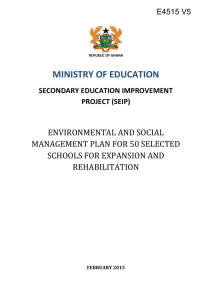 50 schools for expansion and rehabilitation