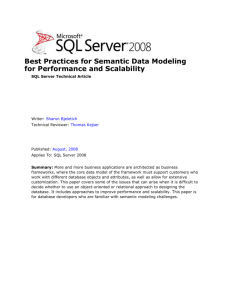Best Practices for Semantic Data Modeling for
