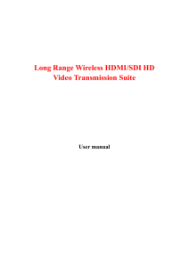 Manual Long Range Wireless HDMI & SDI HD Video Transmission