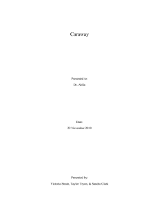 Caraway Research Paper