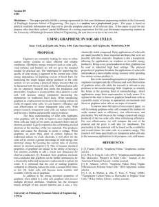 using graphene in solar cells