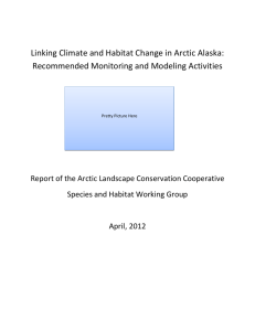 Arctic LCC Species and Habitat Work Group Report