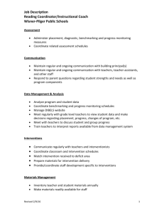 Job Description Reading Coordinator/Instructional