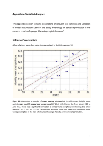 Appendix to Statistical Analyses